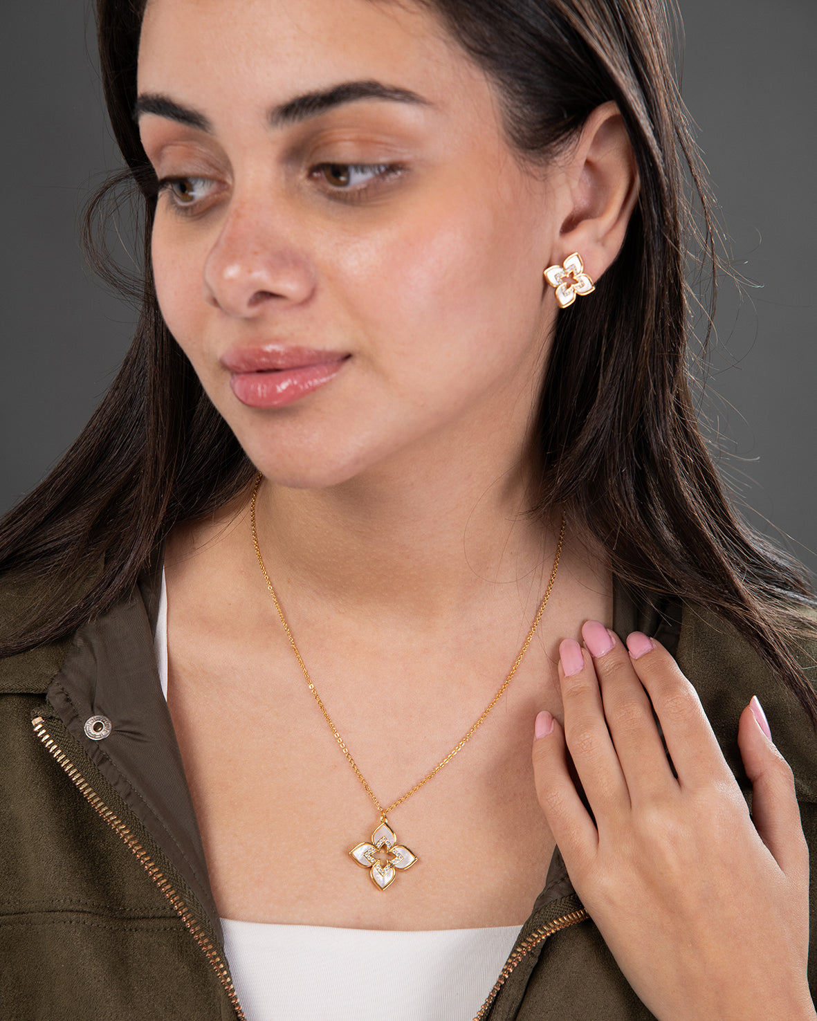Necklace, Earrings