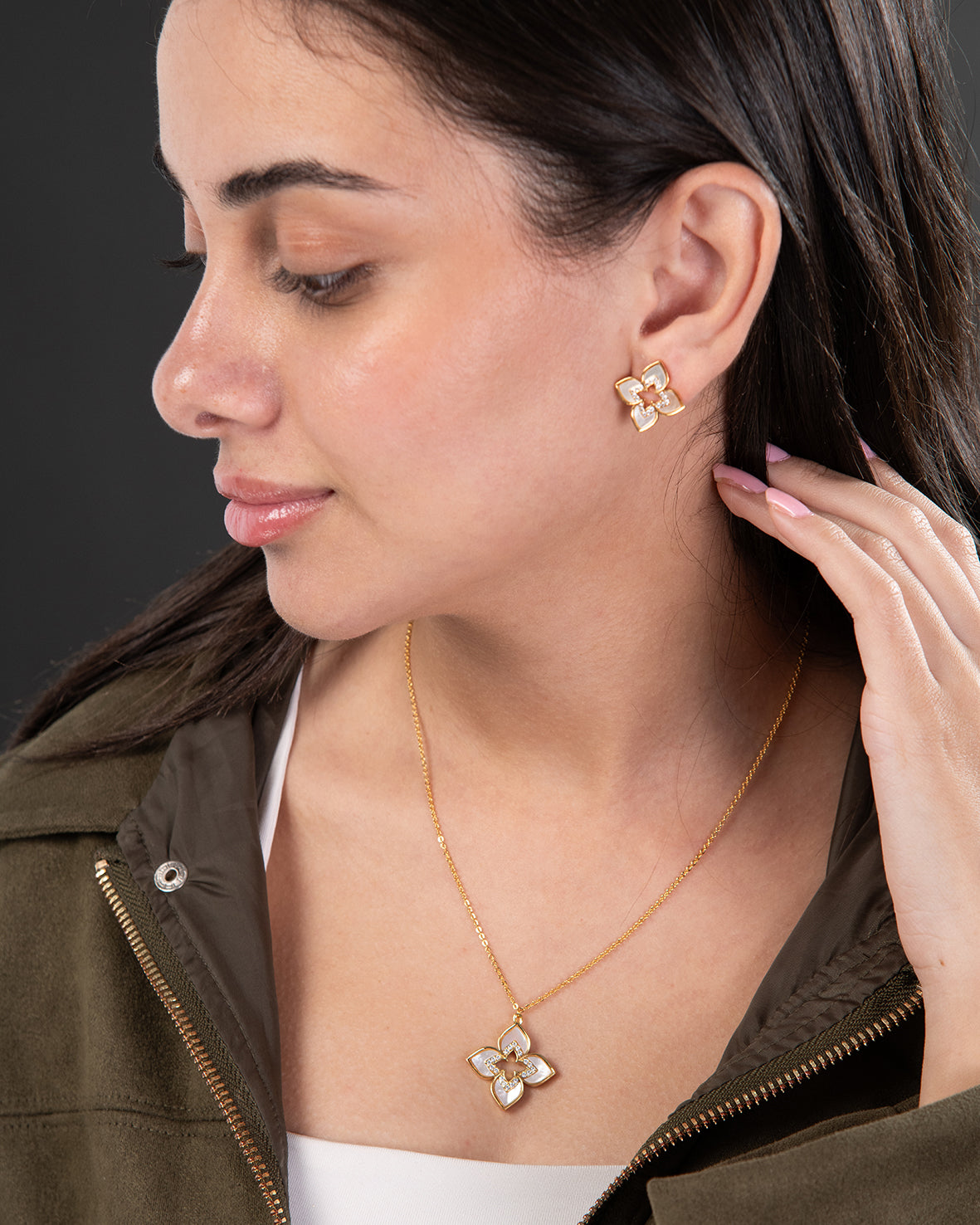 Necklace, Earrings