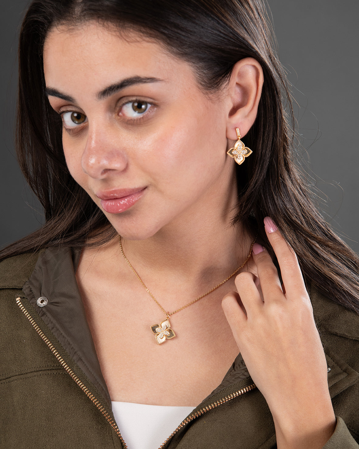 Necklace, Earrings